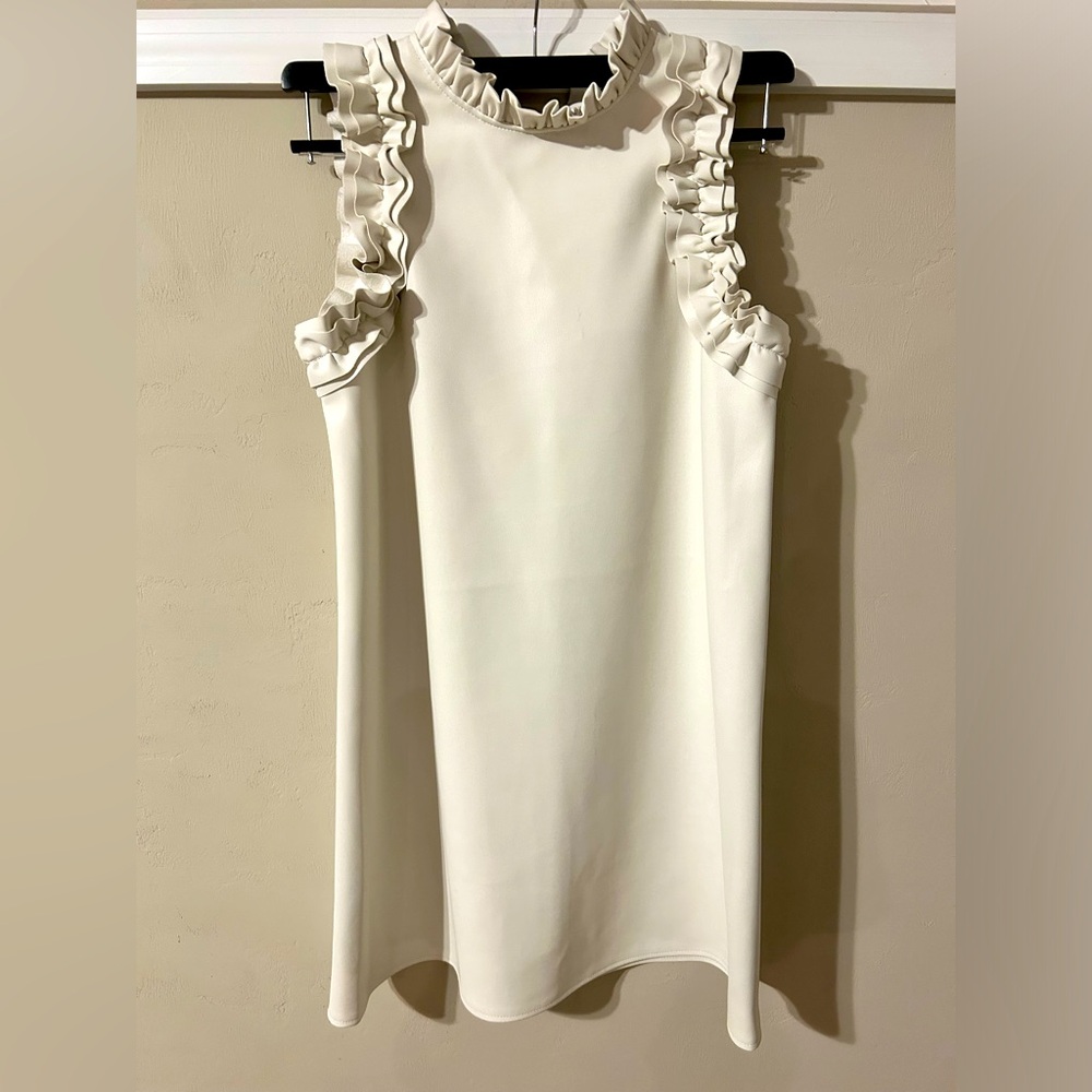 White leather dress